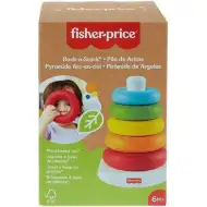 Fisher-Price: ECO šareni prsten piramida igračka za bebe - Mattel