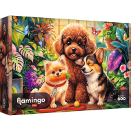 Flamingo by puzzle Psići u stakleniku puzzle od 600 komada - Trefl