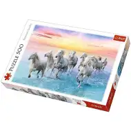 Galopirajući bijeli konji - puzzle 500kom - Trefl