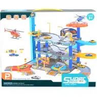 Garaža na tri kata sa helikopterom i dva autića