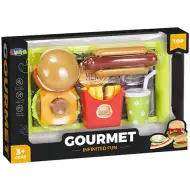 Gurmanski meni brze hrane sa pladnjem
