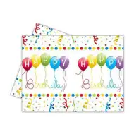 Happy Birthday plastični stolnjak 120x180cm - Procos
