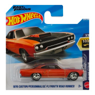 Hot Wheels: 1970 Custom Plymouth Road Runner autić 1/64 - Mattel