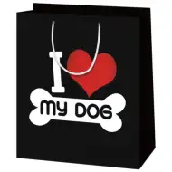 I love my dog ogromna ukrasna vrećica 35x45x15cm