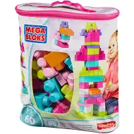 Kocke za gradnju za djevojčice, 60 kom - Mega Bloks