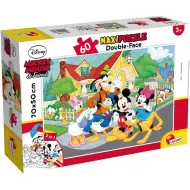 Mickey Mouse i prijatelji 2 u 1 60-dijelna maxi slagalica i bojanka 70x50 cm - Lisciani
