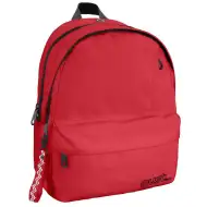 Must: Zaobljena crvena školska torba s četiri odjeljka, ruksak 32x19x42cm