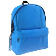 Must: Zaobljena plava školska torba s četiri odjeljka, ruksak 32x17x42cm