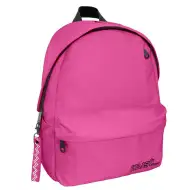 Must: Zaobljena roza školska torba s četiri odjeljka, ruksak 32x17x42cm