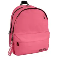 Must: Zaobljena svijetlocrvena školska torba s četiri odjeljka, ruksak 32x19x42cm