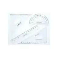 Nebulo: Set ravnala sa 4 ravnala od 15 cm