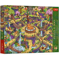 Nemogući labirint veseli kapibari puzzle od 500 dijelova Premium plus kvalitete - Trefl