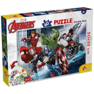 Osvetnici: Heroji 2 u 1, puzzle od 60 dijelova i bojanka 50x35 cm - Lisciani