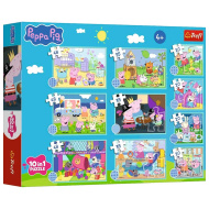 Peppa prase 10-u-1 puzzle set - Trefl