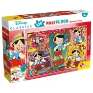 Pinokio 2 u 1, puzzle od 108 dijelova i bojanka 70x50 cm - Lisciani