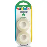 Prozirni selotejp 1,9cmx33m 2kom - Carioca