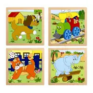 Puzzle za bebe - drvena logička igračka
