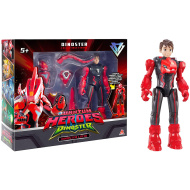 Quantum Heroes: Dinoster Lucio akcijska figura s crvenim oklopom 20 cm