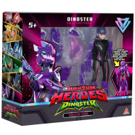 Quantum Heroes: Dinoster Trina akcijska figura s ljubičastim oklopom 20 cm