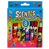 Scentos 8 flomastera intenzivne boje sa mirisom