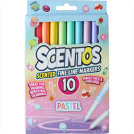 Scentos mirisni, tanki flomasteri, pastelne boje, 10 kom
