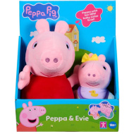 Set plišanih figura Peppa Pig i Evie 2 komada