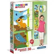 Slatke životinje zidni mjerač visine puzzle 30kom - Clementoni