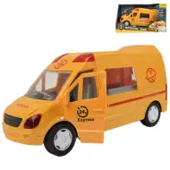 Special Car: Žuti ekspresni kurirski auto sa svjetlom i zvukom, funkcija zamašnjaka 24cm