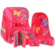 Spirit: Butterfly uzorak, LED školska torba, set ruksaka od 5 komada