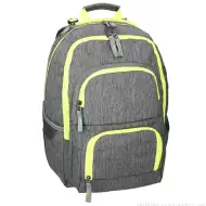 Spirit: E-Bag siva i neonska zaobljena školska torba, ruksak 46x34x22cm