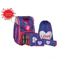 Spirit: Heart Love školska torba sa LED svijetlom i dodacima 5kom