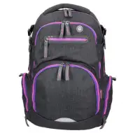 Spirit: Stinger tamno sivo-ljubičasta vrhunska ergonomska školska torba ruksak 26x32x44cm