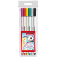 Stabilo: Pen 68 brush tanki flomasteri 6kom