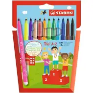 Stabilo: Trio A-Z flomasteri 12kom