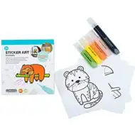 Sticker Art: Set naljepnica za bojanje životinja - Comansi