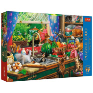 Tea Time Nestašne mačiće 1000-dijelna premium slagalica - Trefl