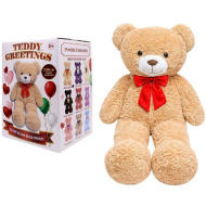 Teddy Greetings: Honey Hugs plišani medvjed u bijeloj poklon kutiji 120 cm