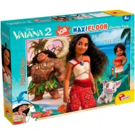 Vaiana 2 u 1, slagalica od 108 dijelova i bojanka 70x50 cm - Lisciani