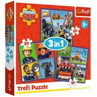 Vatrogasac Sam 3 u 1 puzzle od 50, 36 i 20 dijelova - Trefl