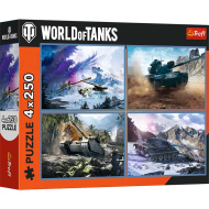 Velika tenkovska bitka puzzle 4x250 komada - Trefl