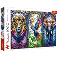 Vitraj sa životinjama puzzle od 1000 dijelova - Trefl