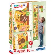 Životinje zidni mjerač visine puzzle 30kom - Clementoni