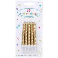 Zlatne svijeće 10kom