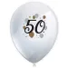 "50" uzorka lateks baloni, set od 6 komada