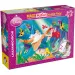 Ariel mala sirena 2 u 1, puzzle od 108 dijelova i bojanka 70x50 cm - Lisciani