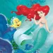 Ariel mala sirena papirnati ubrusi set – 2-slojni, 33x33 cm, 20 komada
