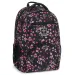 Ars Una: Pearl Blossom Black cvjetni ergonomski školski ruksak, 33x45x24cm