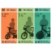 BMX 12” dječji bicikl s pomoćnim kotačima, zelene-crne boje – Dino Bikes bicikl
