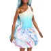Barbie Dreamtopia: Jednorog lutka u plavoj haljini s duginim uzorkom - Mattel