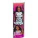 Barbie: Fashionista moderna lutka u zeleno-bijeloj kariranoj haljini - Mattel